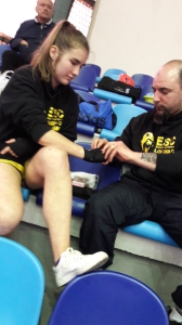 Championnat de France Muay-Thaï Cadette FFKMDA - St Ouen - 6-05-2017 - Axelle Pelletier (1)